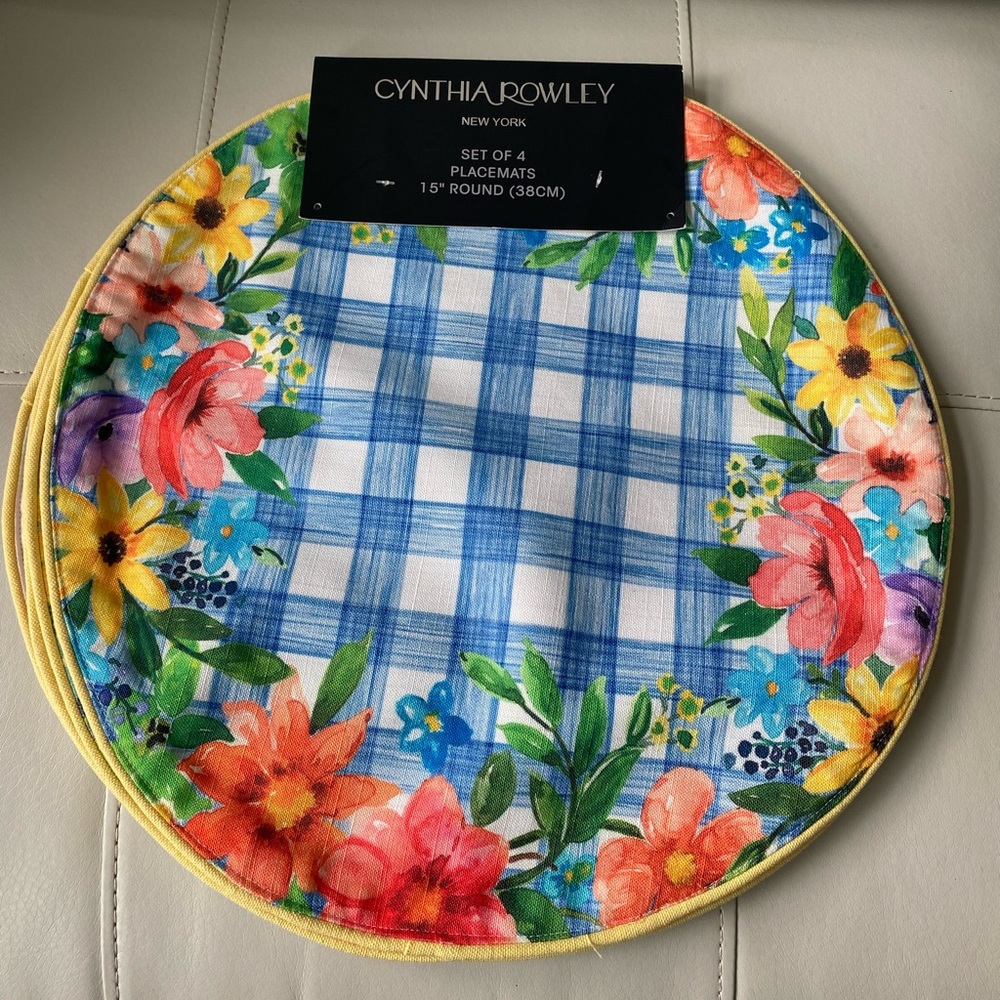 CYNTHIA ROWLEY NY Floral Placemats